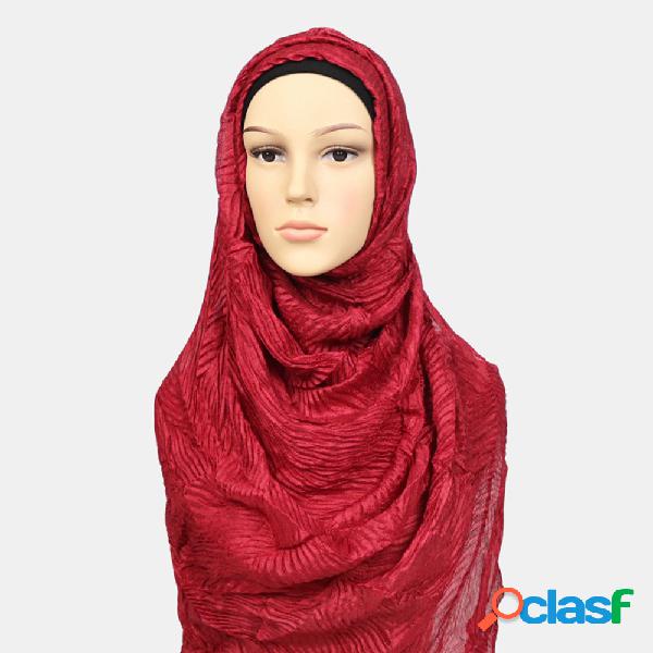 Mujer Poliéster Color sólido Seda Turbante étnico
