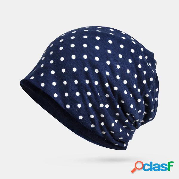 Mujer Wave Caps Babero Algodón salvaje de doble uso a