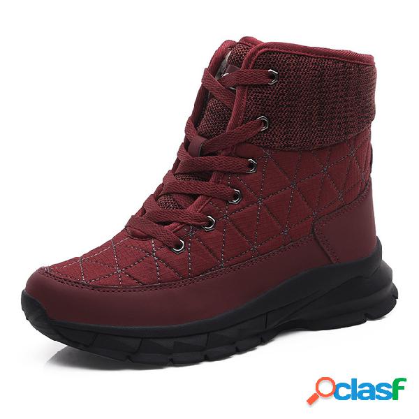 Mujer antideslizante cálido tubo corto nieve Botas