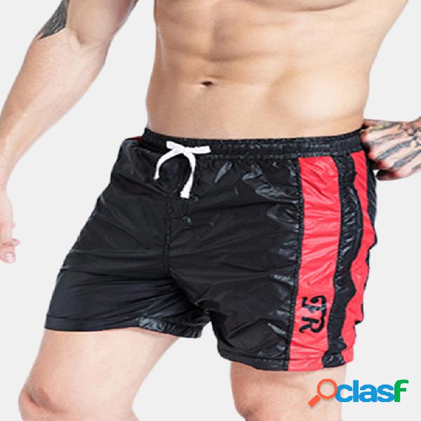 Pantalones cortos caseros con cordón de cintura elástica
