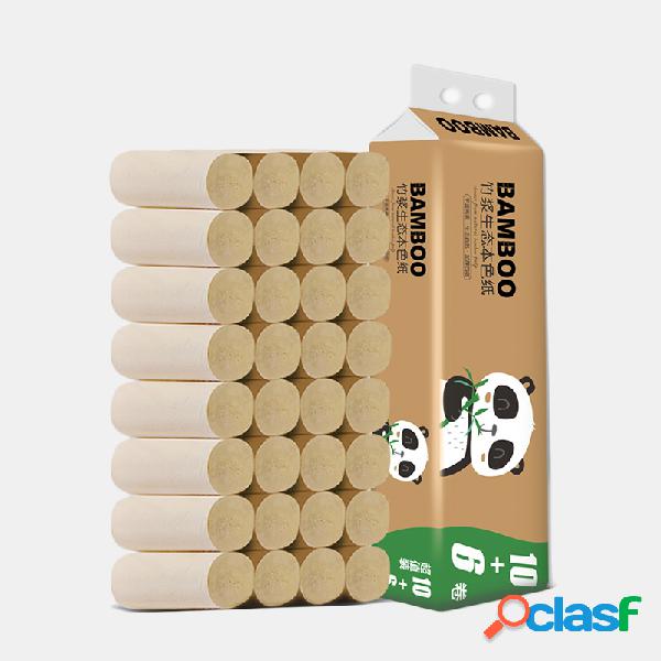 Papel de bambú sin núcleo de 16 rollos Toalla Ultra Soft