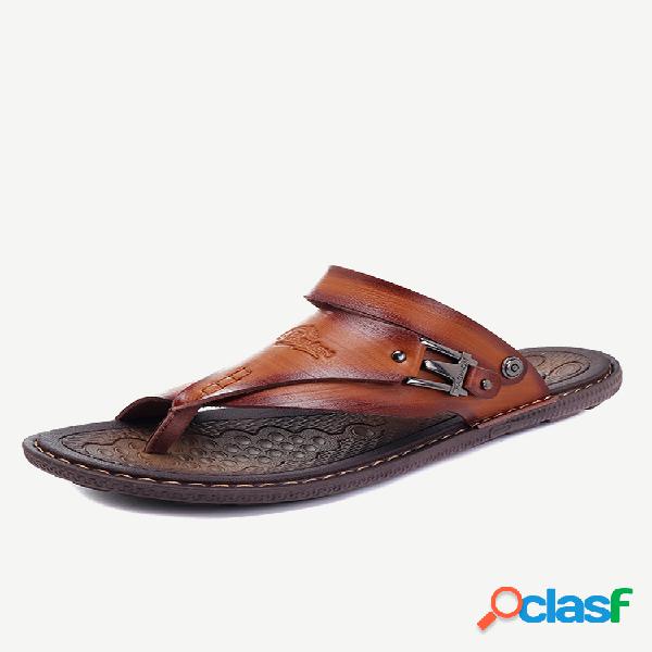 Para hombres puntera con clip cómodas planas slip on