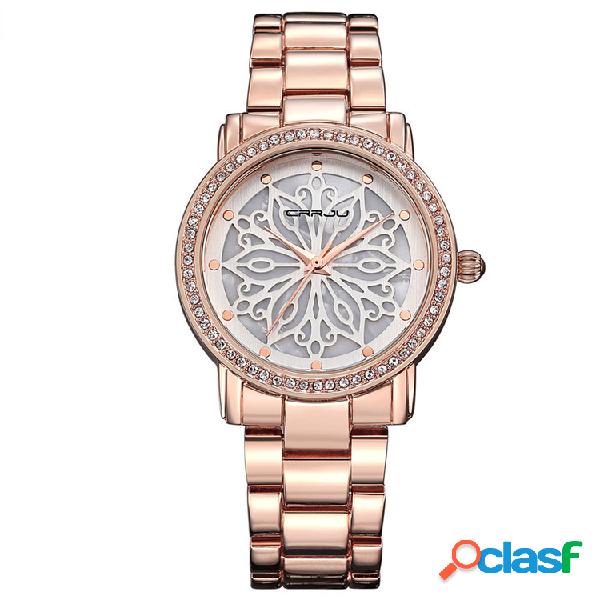 Relojes exclusivos únicos para mujer del dial del copo de