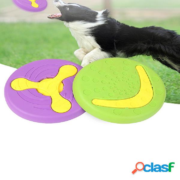 Rubber Pet Frisbee Perro El juguete puede alimentar Perro