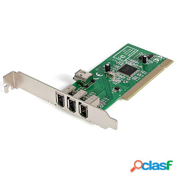 StarTech.com Tarjeta de Red PCI1394MP de 3 Puertos, PCI-E