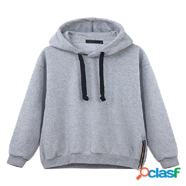 Sudadera pulóver casual encapuchada de manga larga