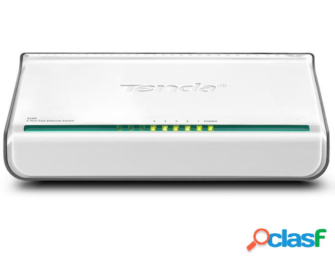 Switch Tenda Fast Ethernet Mini S105, 10/100Mbps, 5 Puertos