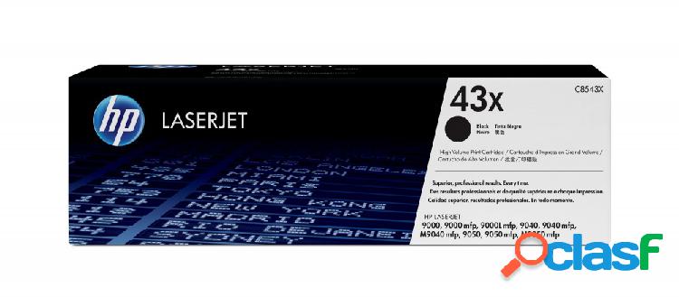 Tóner HP 43X Negro, 30.000 Páginas
