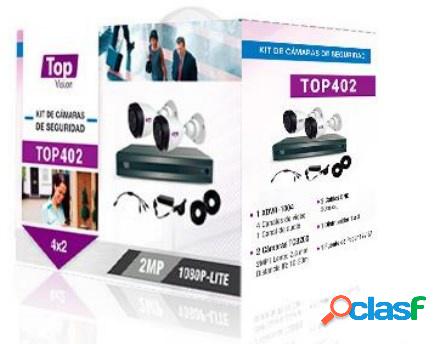 Topvision Kit de Vigilancia TOP402 de 2 Cámaras CCTV Bullet