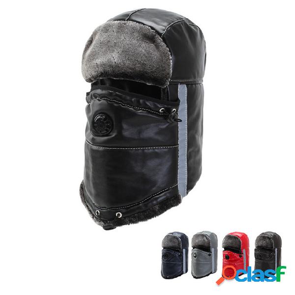 Trapper de algodón cálido para hombres Sombrero Gorra