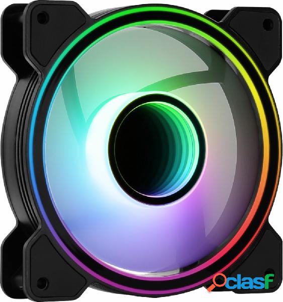 Ventilador Aerocool Mirage 12 ARGB, 120mm, 1300RPM, Negro