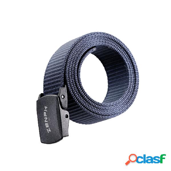 ZENPH 125cm Nylon Cintura Cinturón Hebilla no metálica sin