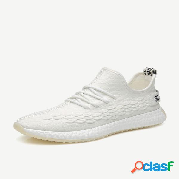 Zapatillas deportivas transpirables de malla casual para