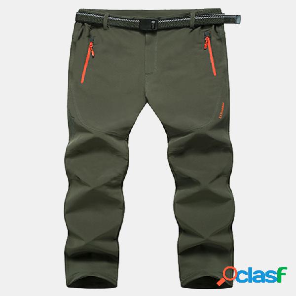al aire libre Soft Shell Grueso Repelente al agua Escalada