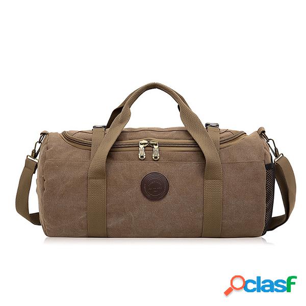 vendimia Bucket Bolsa Canvas Crossbody Bolsa Dual-use Big