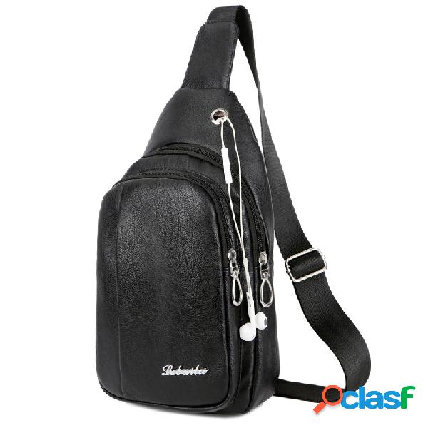 vendimia Casual Chest Bolsa Crossbody Bolsa Sling Bolsa Para