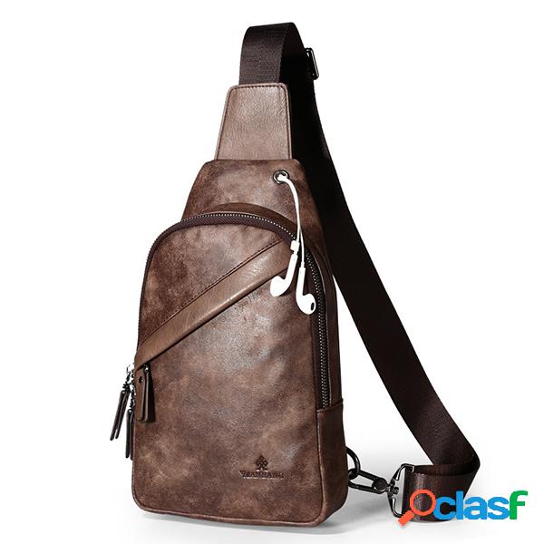 vendimia Casual Sling Bolsa Crossbody Bolsa Chest Bolsa Para