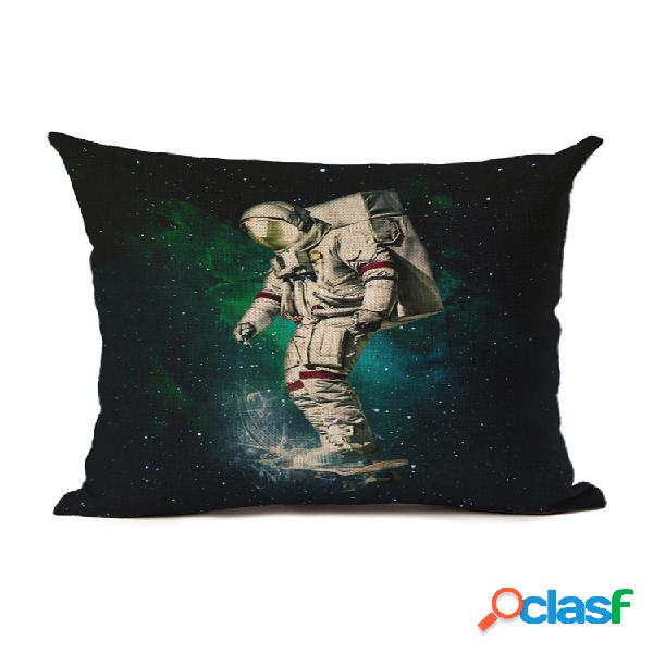 1 pieza astronauta espacio cojín funda de almohada cintura