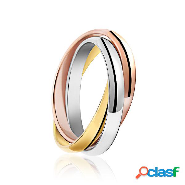 Anillo de dedo de la moda irregulares anillos de acero con