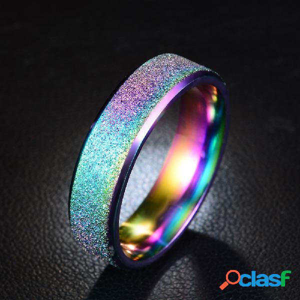 Anillo personalizado helado de la magia del acero inoxidable