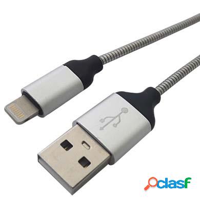 BRobotix Cable de Carga Lightning Macho - USB 2.0 A Macho, 1