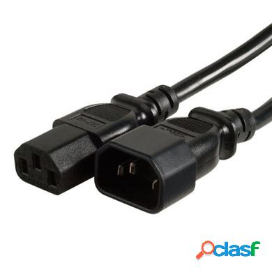 BRobotix Cable de Poder C14 Coupler - C13 Coupler, 1.80