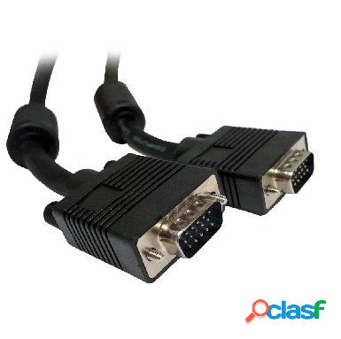 BRobotix Cable para Monitor SVGA, VGA (D-Sub) Macho - VGA