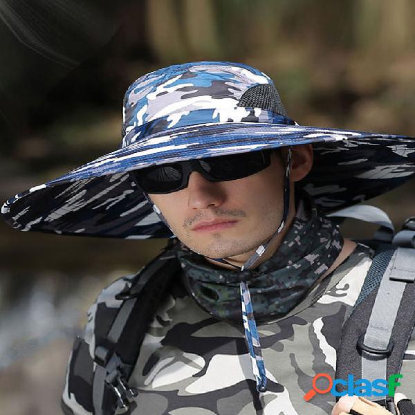 Big Brim Sombrero Hombre al aire libre Protección solar