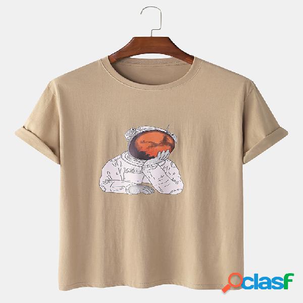 Camiseta estampada de manga corta con estampado de