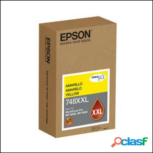 Cartucho Epson 748XXL Amarillo, 7000 Páginas
