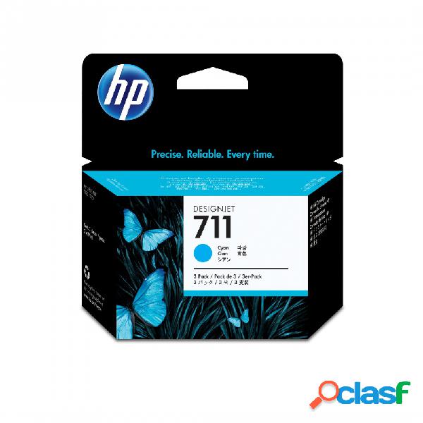 Cartucho HP 711 Paquete Triple Cyan 29ml