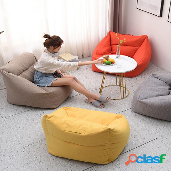 Color sólido Square Big Bean Bolsa Fundas para sillas