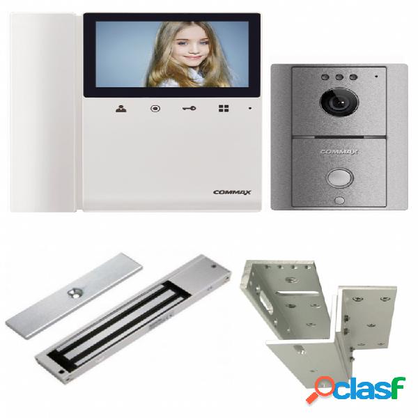 Commax Kit Videoportero CDV-43K2, Monitor 4.3", Altavoz,
