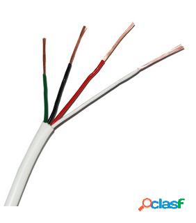 Condumex Bobina de Cable 4 Hilos, 305 Metros, Blanco