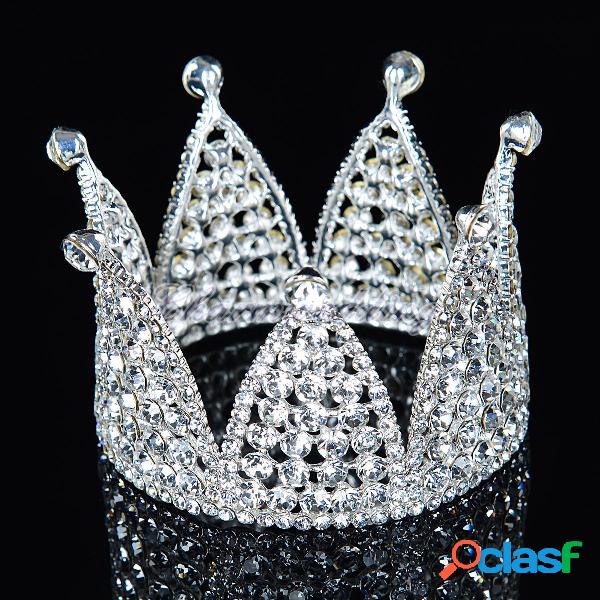 Corona de lujo de la princesa Crown Full Rhinestone Headwear