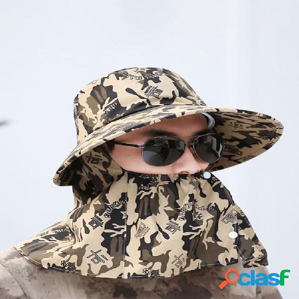 Cubo de protección facial de algodón para hombre Sombrero