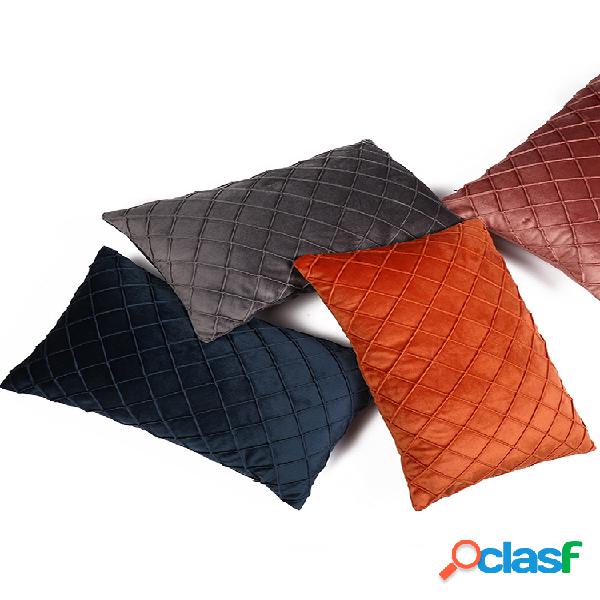 Funda de almohada de abrazo rectangular de Color sólido,