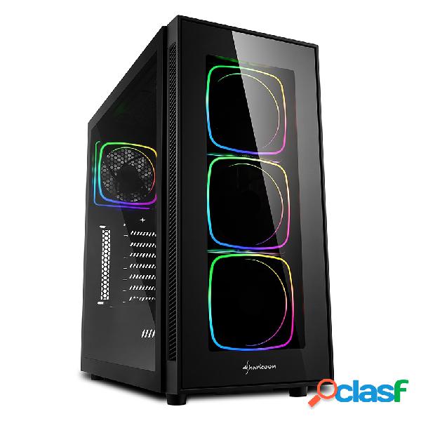 Gabinete Sharkoon TG6 RGB con Ventana, Midi-Tower, ATX/Micro