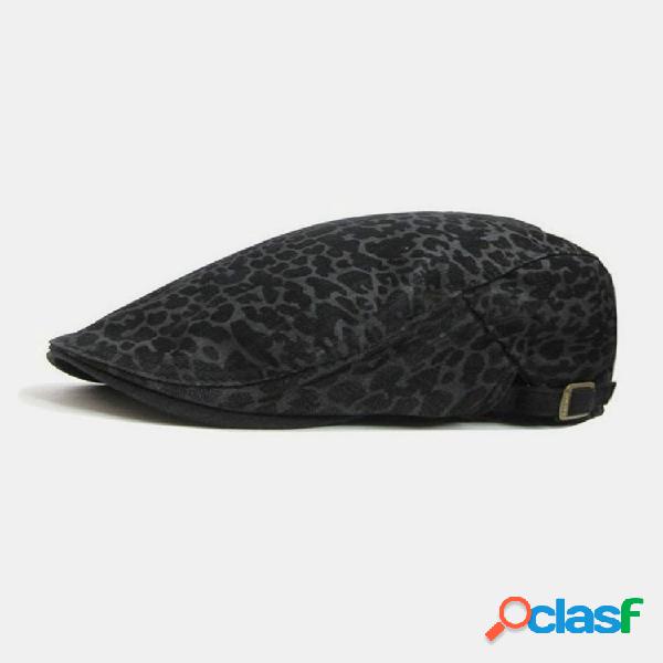 Gorros casuales de boina para hombre Gorra delantera de