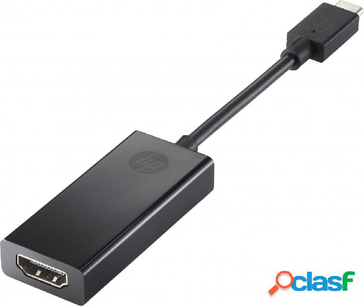 HP Adaptador USB-C Macho - HDMI Hembra, Negro