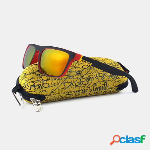 Hombre Colorful Gafas de sol polarizadas con montura