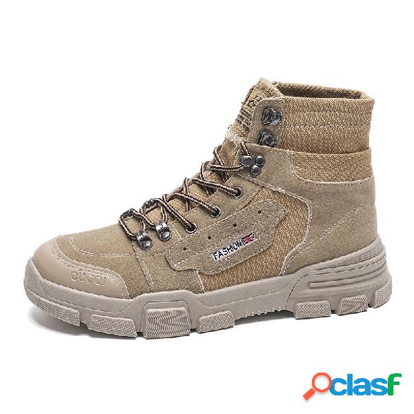 Hombres Suede Soft Útiles casuales Botas
