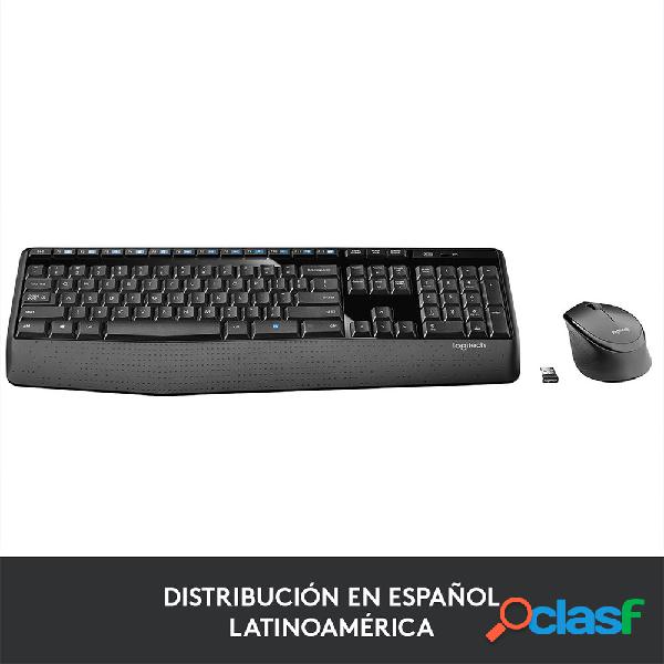 Kit de Teclado y Mouse Logitech MK345, Inalámbrico, USB,