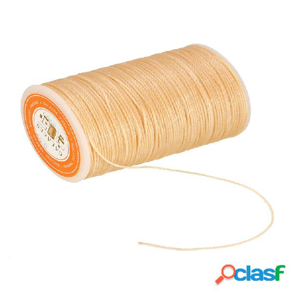 Línea de cera dacrón de 115 m Redondo DIY Cuero Artesanal