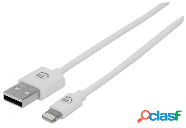 Manhattan Cable de Carga Certificado MFi USB A 2.0 Macho -