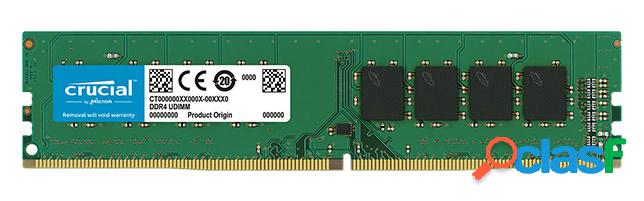 Memoria RAM Crucial DDR4, 2400MHz, 4GB, Non-ECC, CL17,
