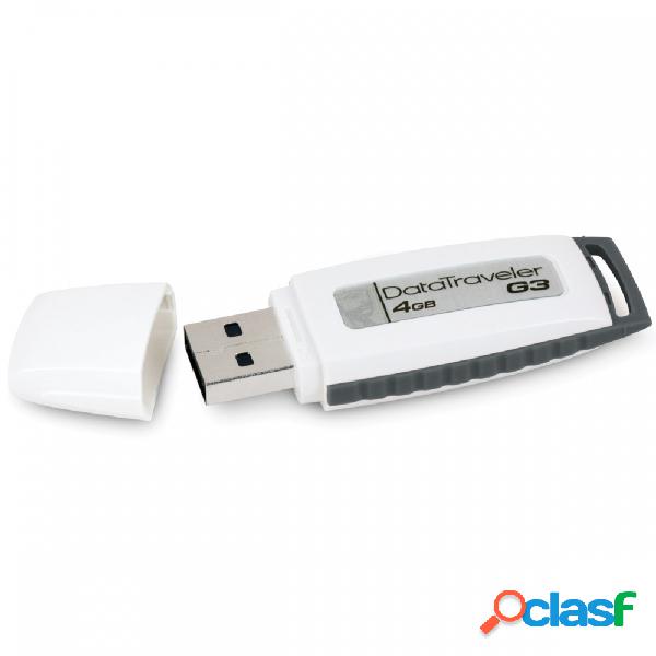 Memoria USB Kingston DataTraveler G3, 4GB, USB 2.0,