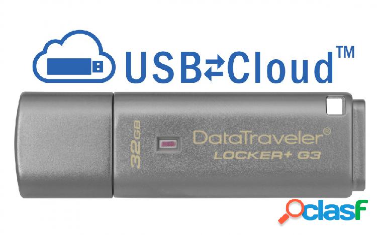 Memoria USB Kingston DataTraveler Locker+ G3, 32GB, USB 3.0,