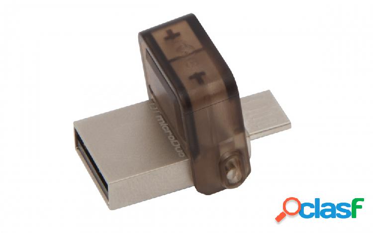 Memoria USB Kingston DataTraveler microDuo OTG, 32GB, USB