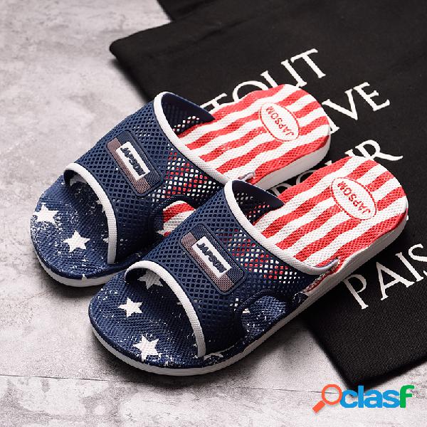 Men Hollow Comfy Slide Sandals Home Casual Slippers